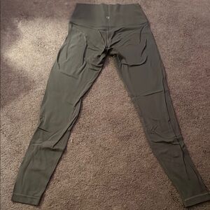 Olive Green High-Waisted LuLuLemon Leggings